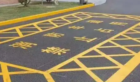 蘇州廠區劃線，廠區門禁止占用畫法？